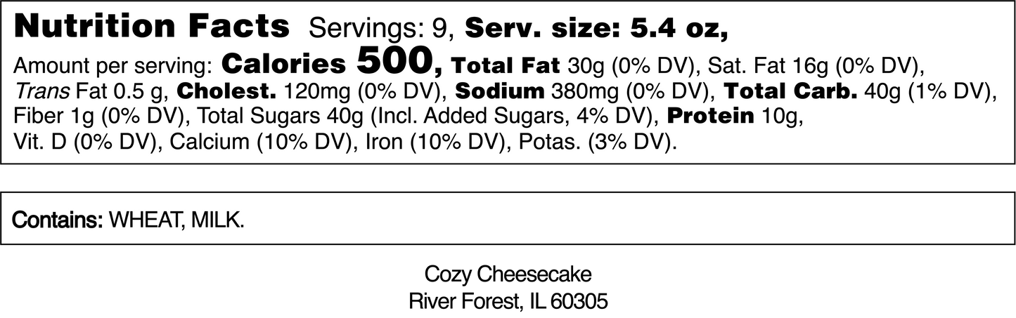 Variety: Lux Cheesecake Collection