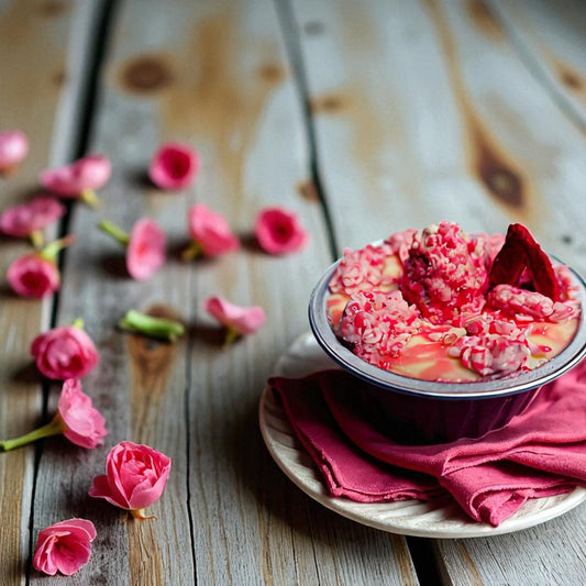 Gourmet Flavors - Strawberry-Swirl Shortcake Cheesecake